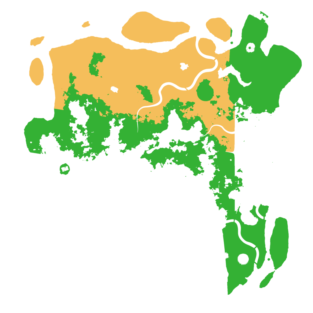 Biome Rust Map: Procedural Map, Size: 5000, Seed: 81472936