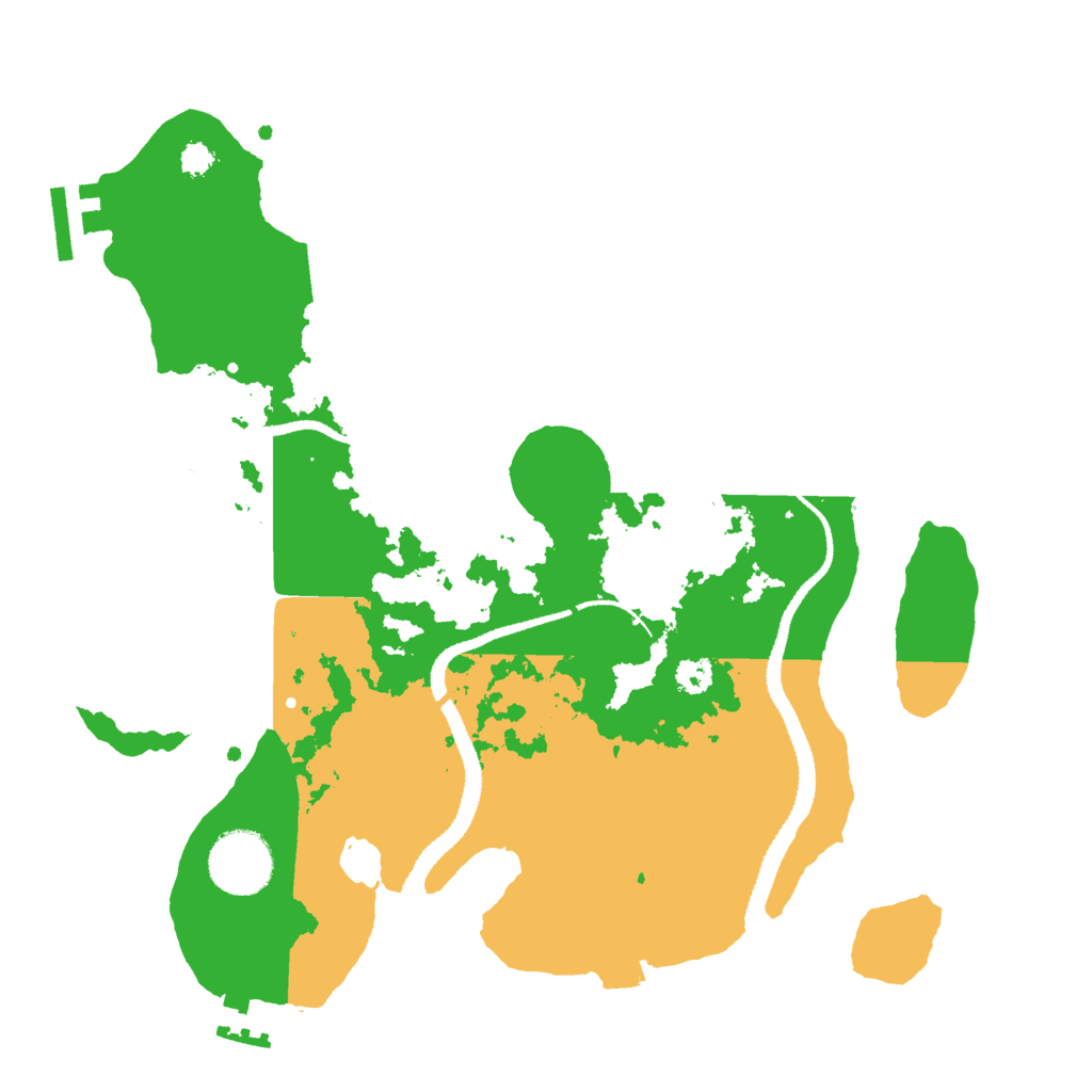 Biome Rust Map: Procedural Map, Size: 3000, Seed: 84020484