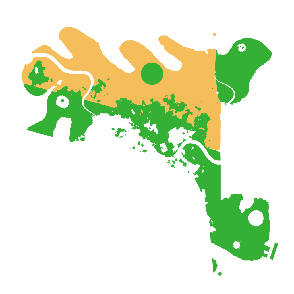 Biome Rust Map: Procedural Map, Size: 3500, Seed: 516625900
