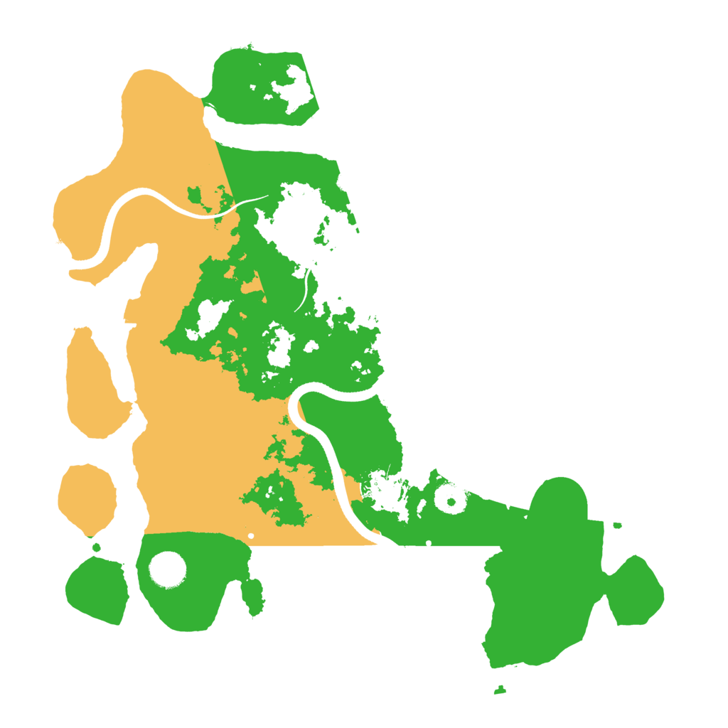 Biome Rust Map: Procedural Map, Size: 3500, Seed: 339191412