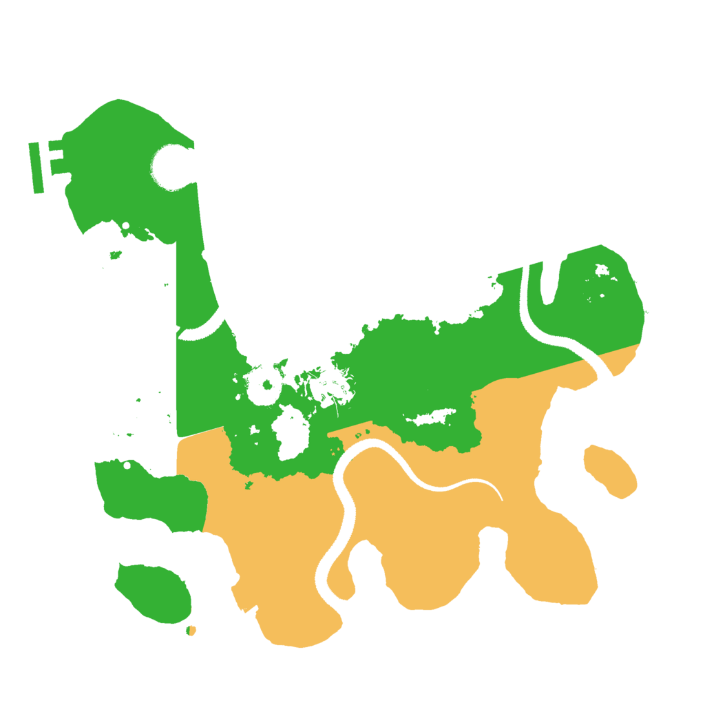 Biome Rust Map: Procedural Map, Size: 2800, Seed: 520384948