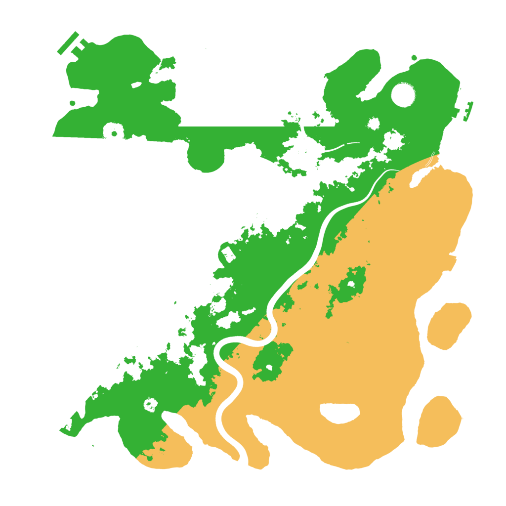 Biome Rust Map: Procedural Map, Size: 3700, Seed: 1757659907
