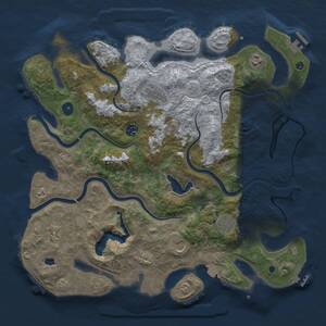 Thumbnail Rust Map: Procedural Map, Size: 4050, Seed: 1521304690, 15 Monuments