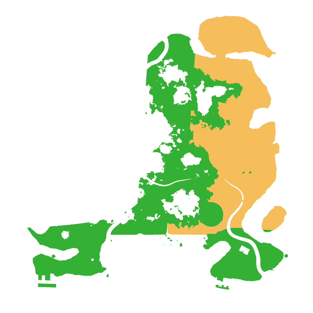 Biome Rust Map: Procedural Map, Size: 3500, Seed: 1786298491