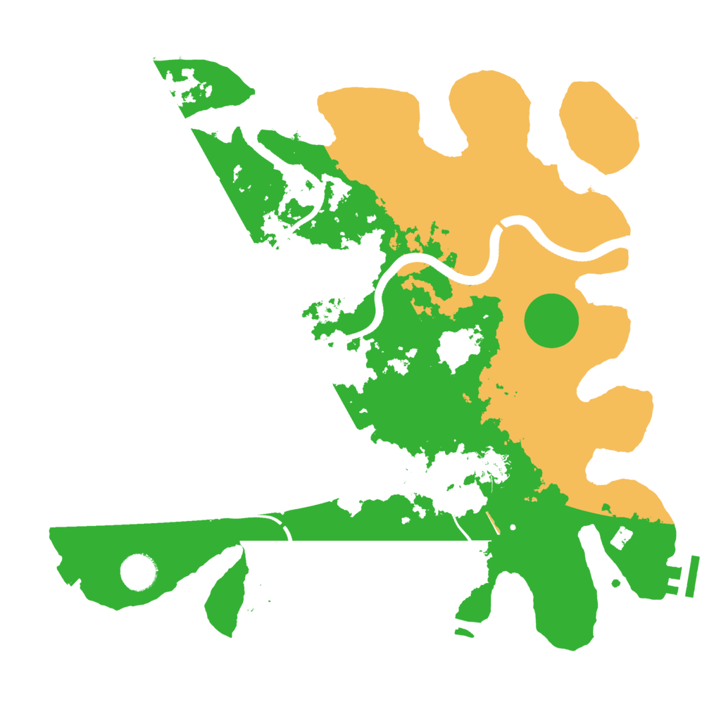 Biome Rust Map: Procedural Map, Size: 3500, Seed: 125312
