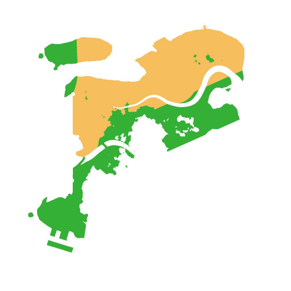 Biome Rust Map: Procedural Map, Size: 2250, Seed: 883424838