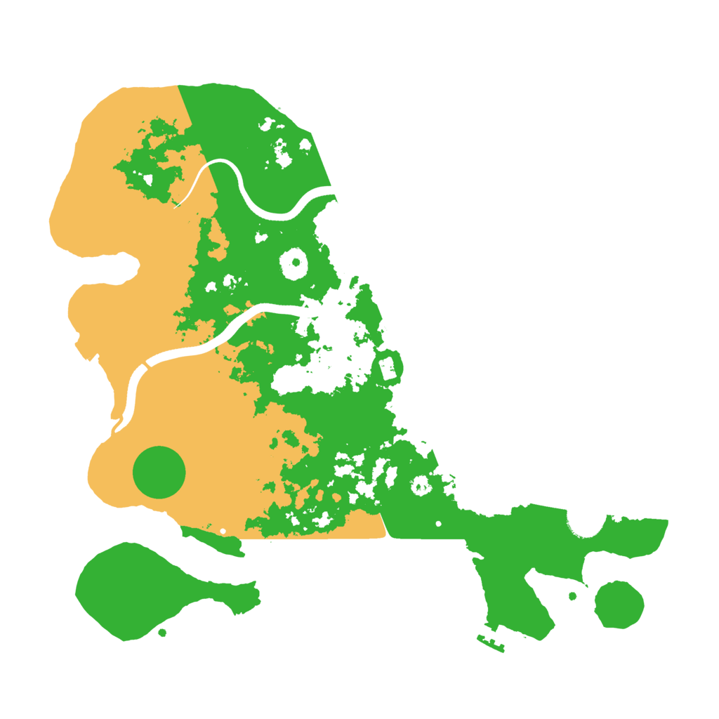 Biome Rust Map: Procedural Map, Size: 3600, Seed: 1206350448