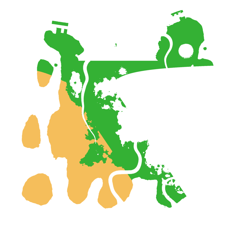 Biome Rust Map: Procedural Map, Size: 3000, Seed: 6077