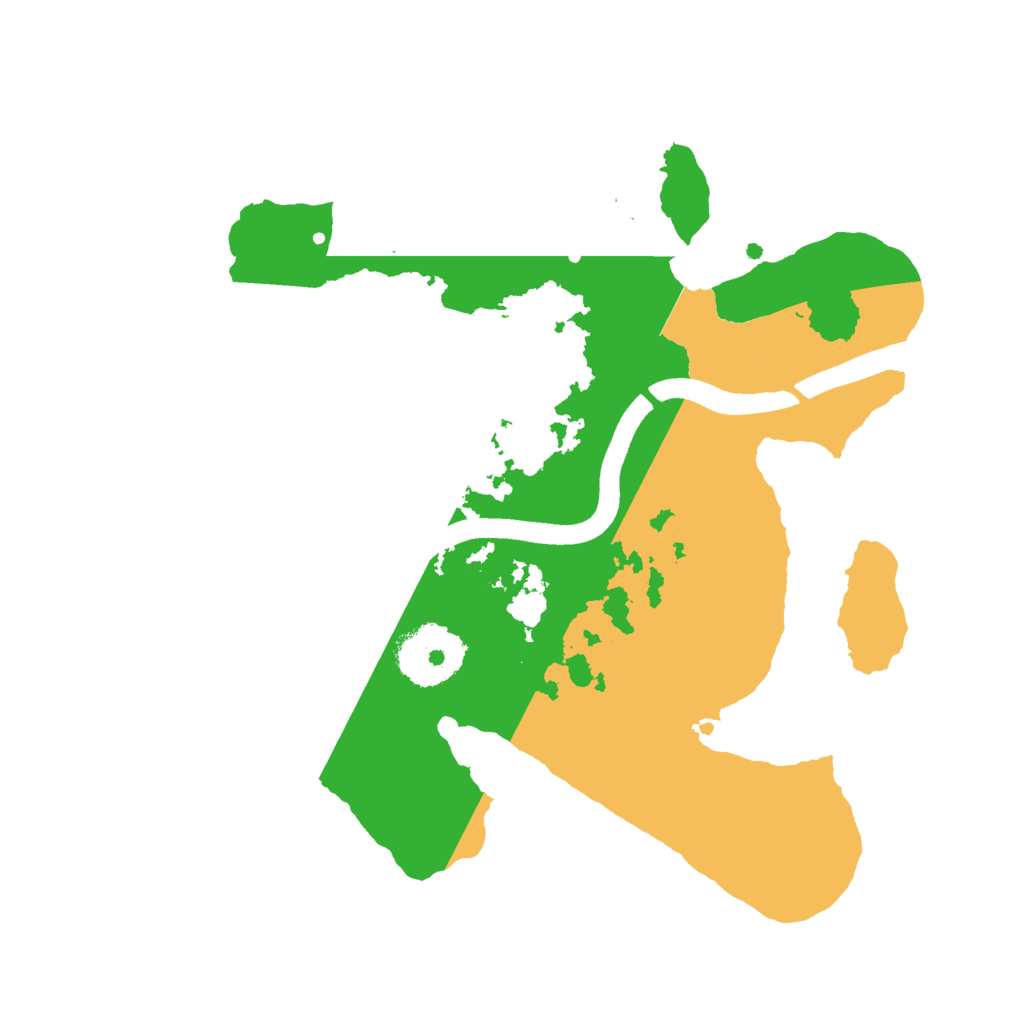 Biome Rust Map: Procedural Map, Size: 2500, Seed: 1196315213