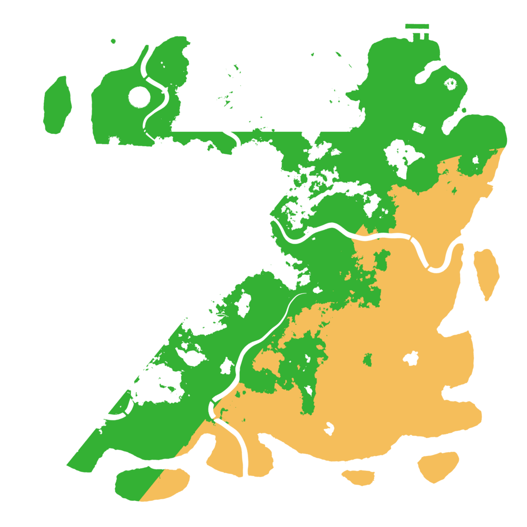 Biome Rust Map: Procedural Map, Size: 4500, Seed: 1145