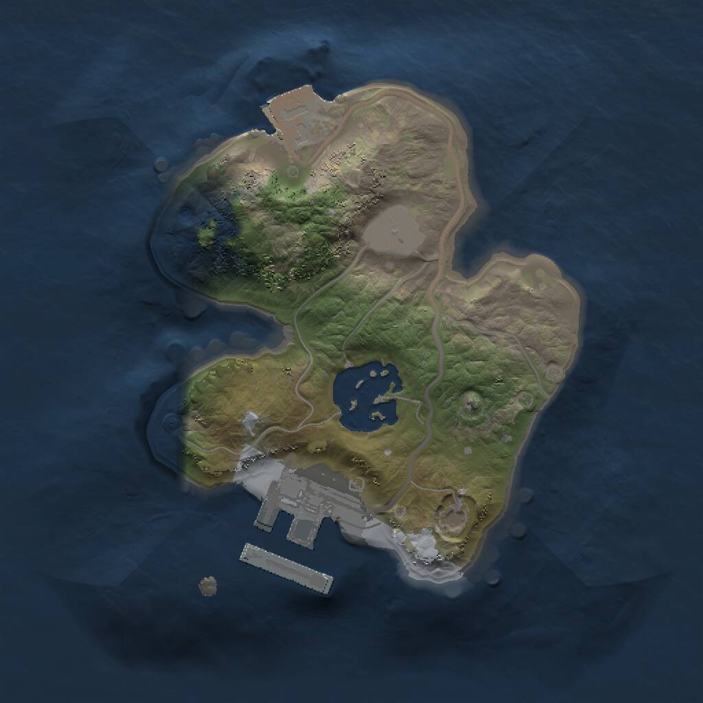 Rust Map: Procedural Map, Size: 1500, Seed: 676742069, 3 Monuments