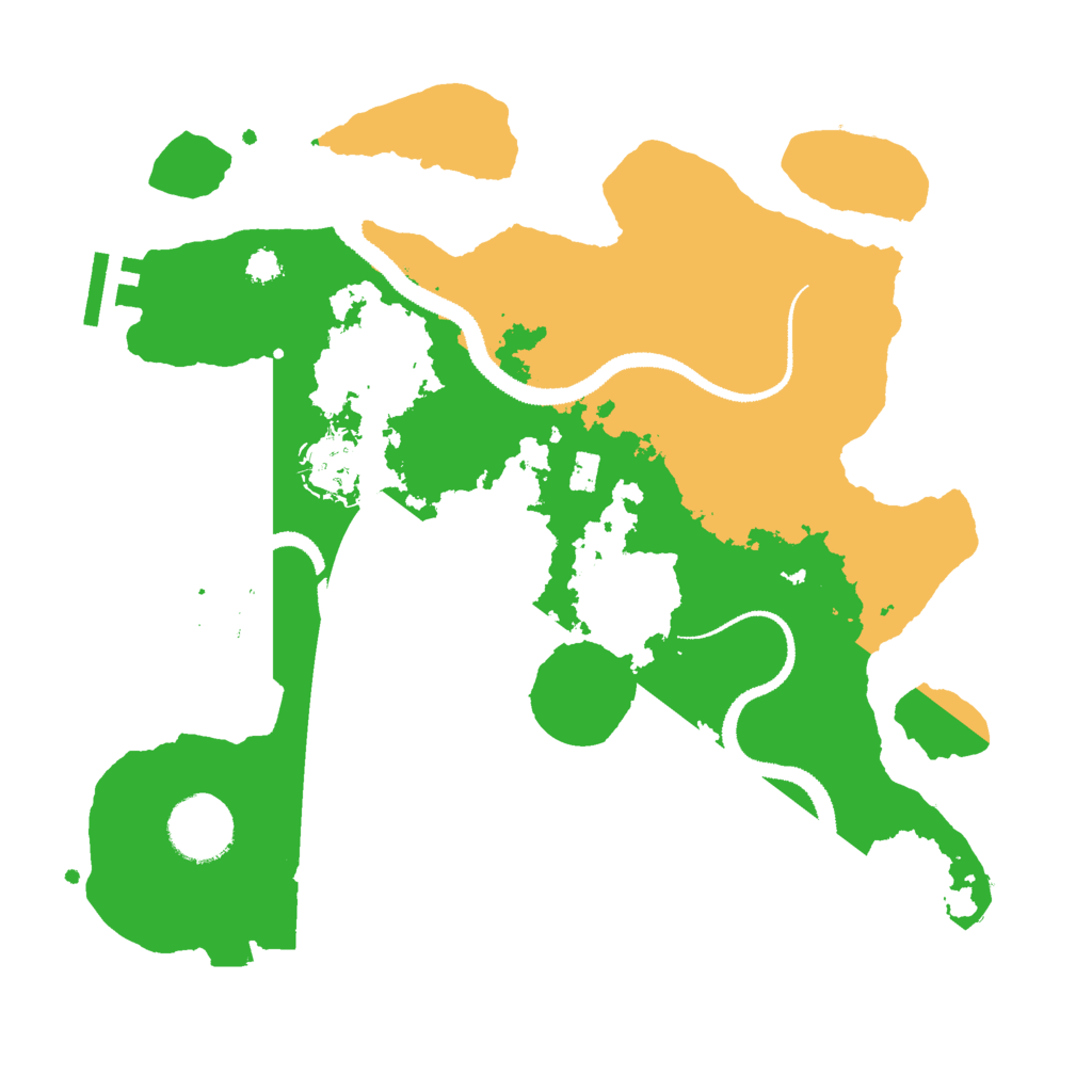 Biome Rust Map: Procedural Map, Size: 3000, Seed: 597966757