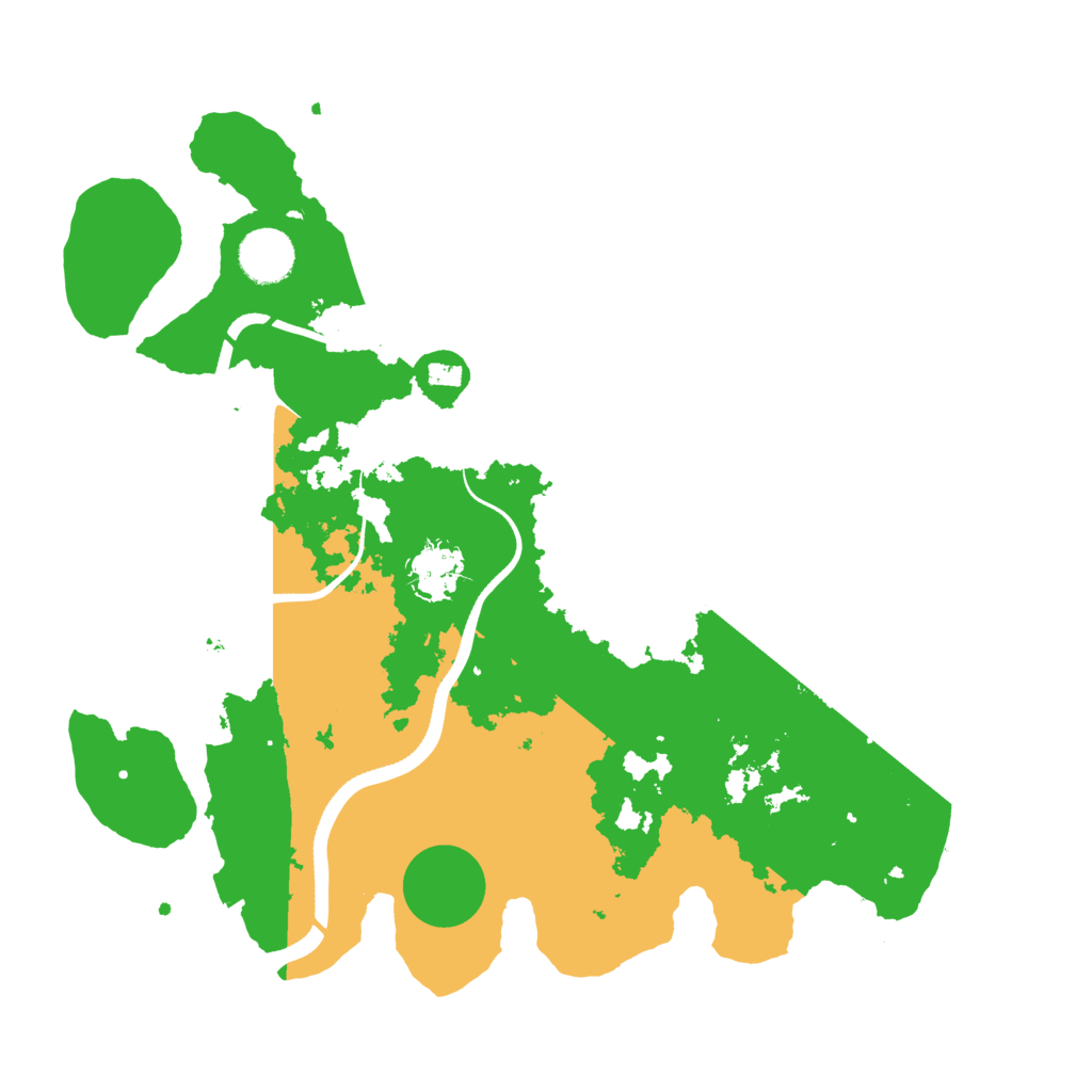 Biome Rust Map: Procedural Map, Size: 3500, Seed: 555777