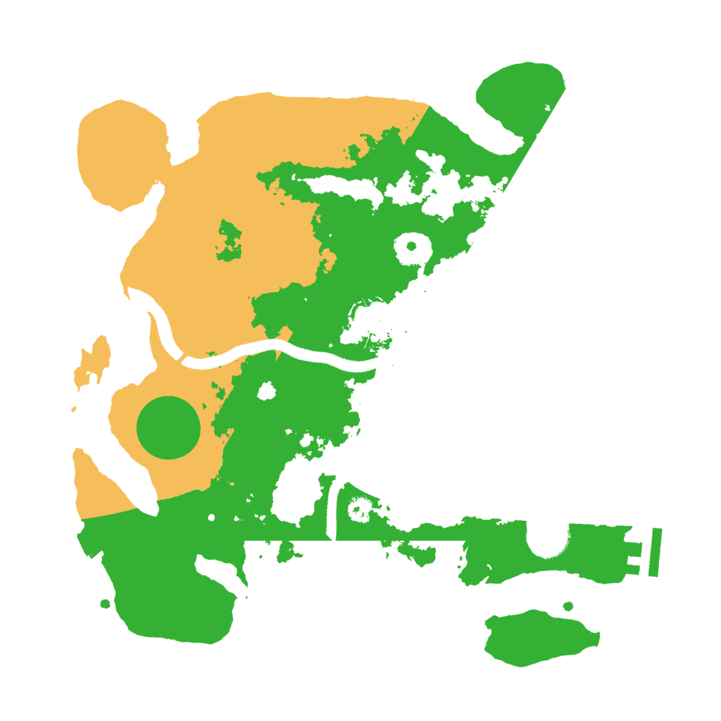 Biome Rust Map: Procedural Map, Size: 3000, Seed: 16853