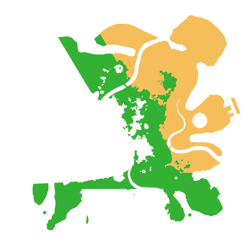 Biome Rust Map: Procedural Map, Size: 3000, Seed: 764473228