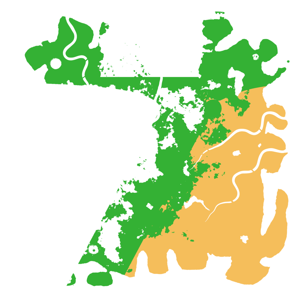 Biome Rust Map: Procedural Map, Size: 5000, Seed: 254888287