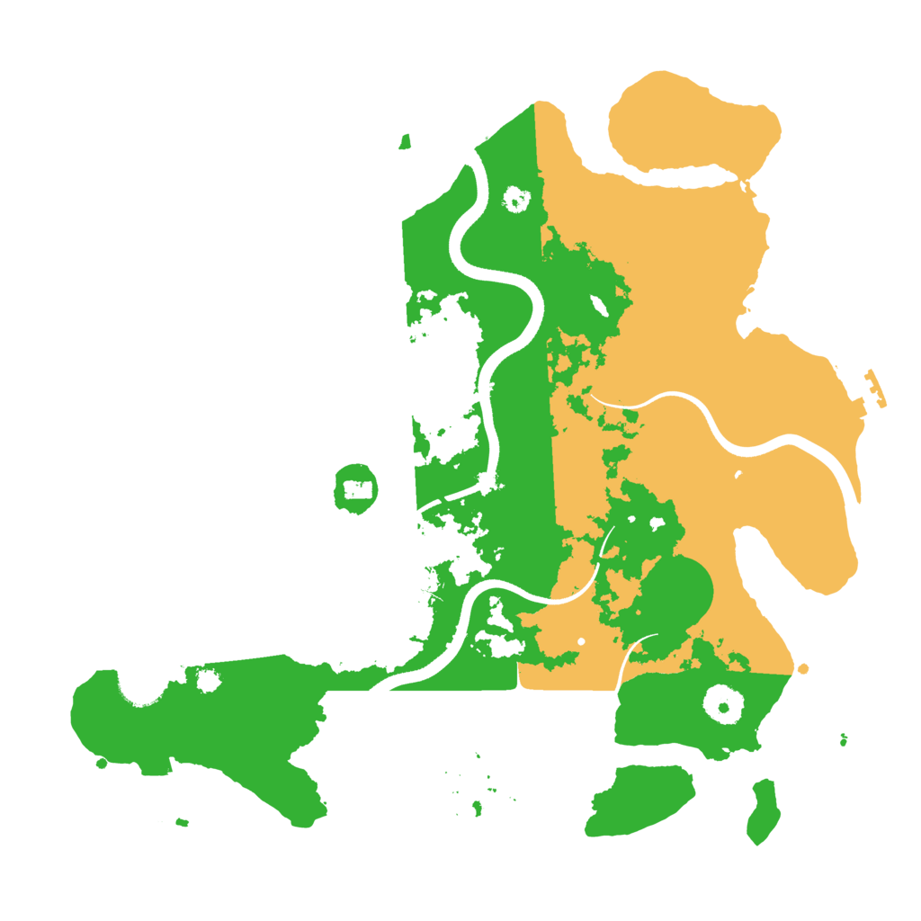 Biome Rust Map: Procedural Map, Size: 3500, Seed: 1421457028