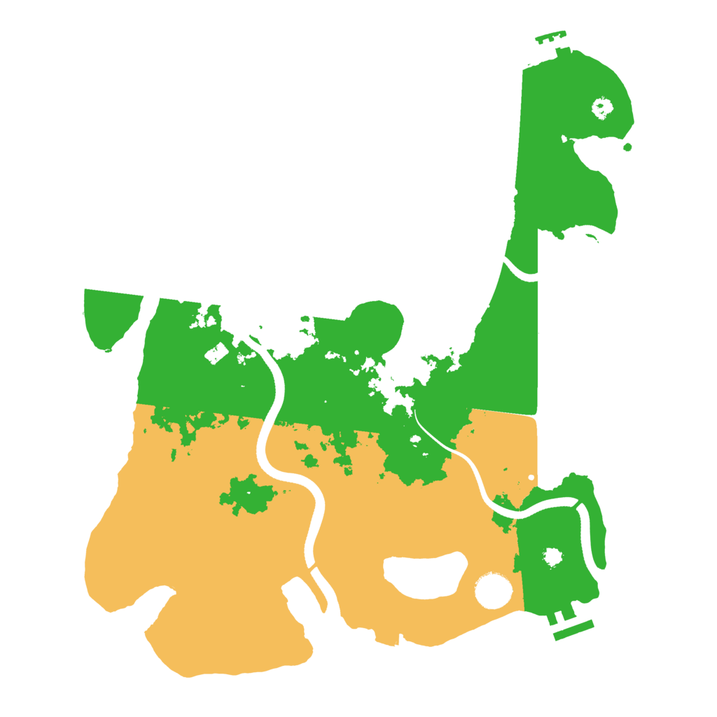 Biome Rust Map: Procedural Map, Size: 3500, Seed: 2027085454