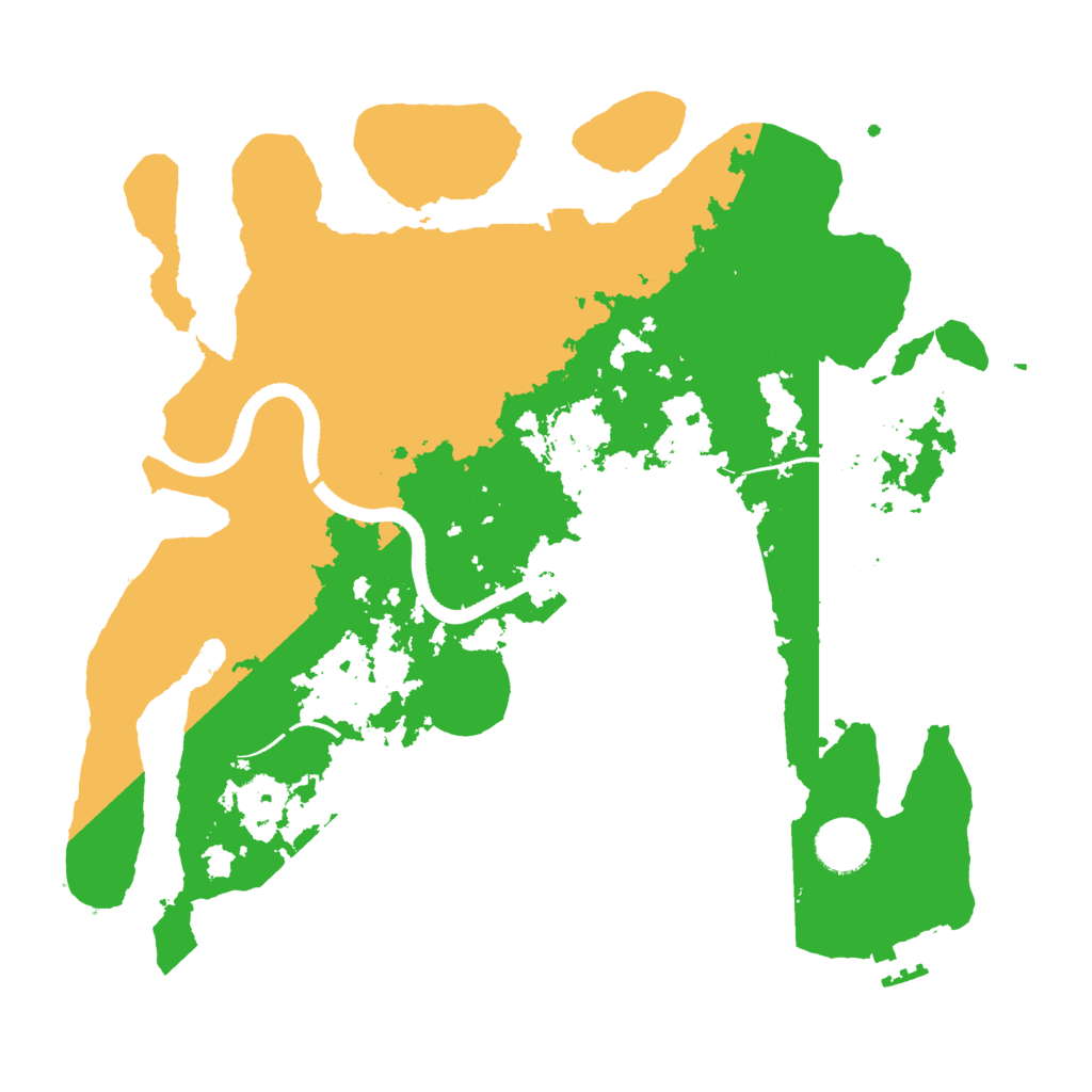 Biome Rust Map: Procedural Map, Size: 3500, Seed: 112811324