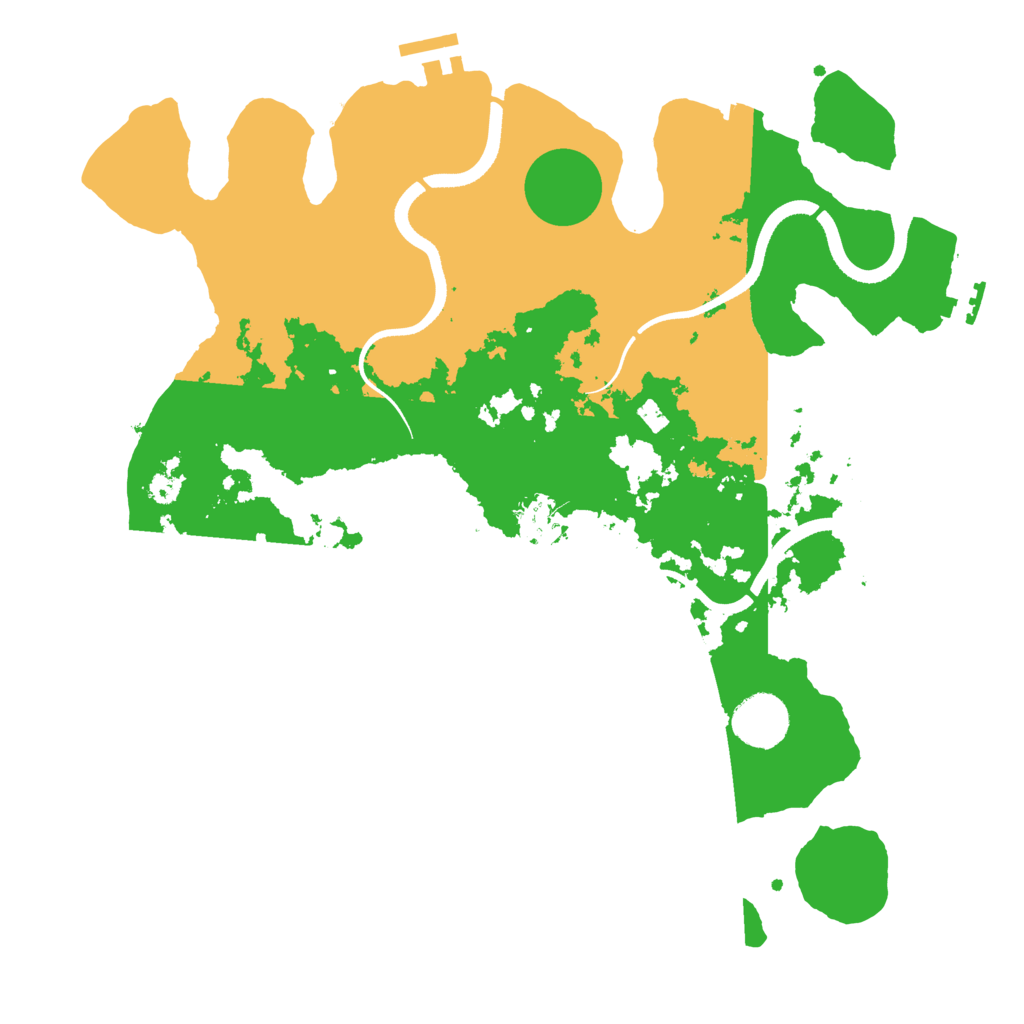 Biome Rust Map: Procedural Map, Size: 3500, Seed: 960711114