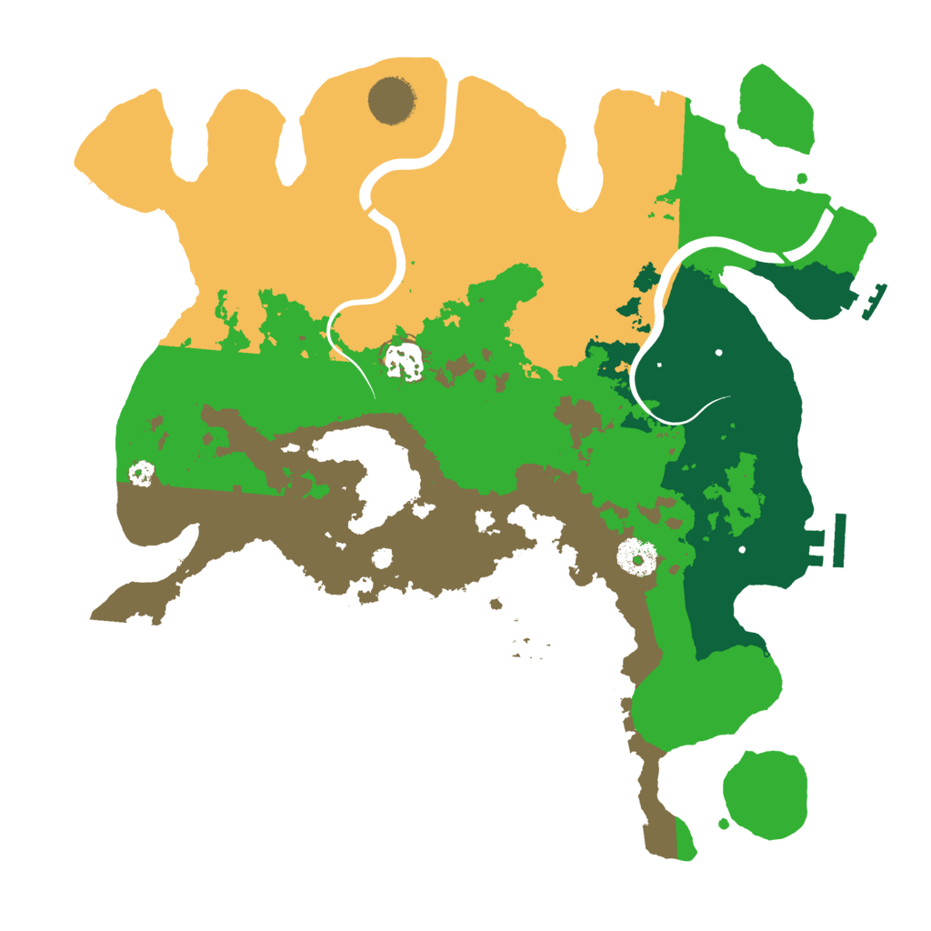 Biome Rust Map: Procedural Map, Size: 3500, Seed: 960711114