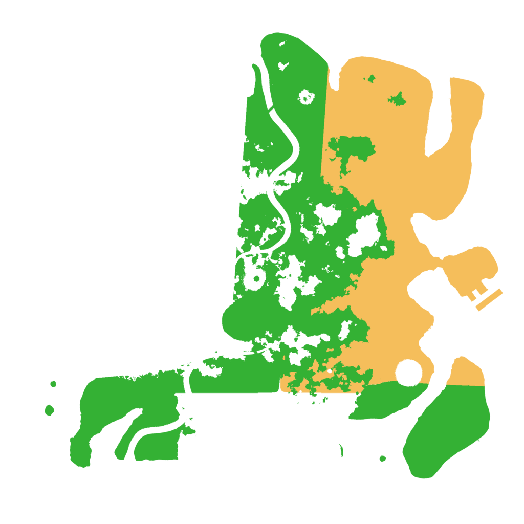 Biome Rust Map: Procedural Map, Size: 3500, Seed: 1087630458