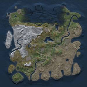Thumbnail Rust Map: Procedural Map, Size: 4250, Seed: 1641485118, 17 Monuments
