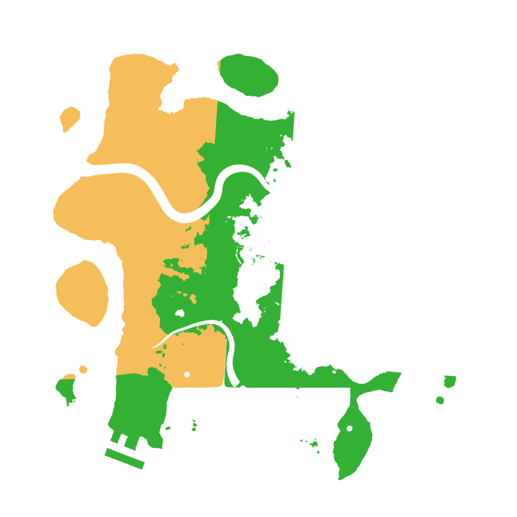 Biome Rust Map: Procedural Map, Size: 2600, Seed: 496621341