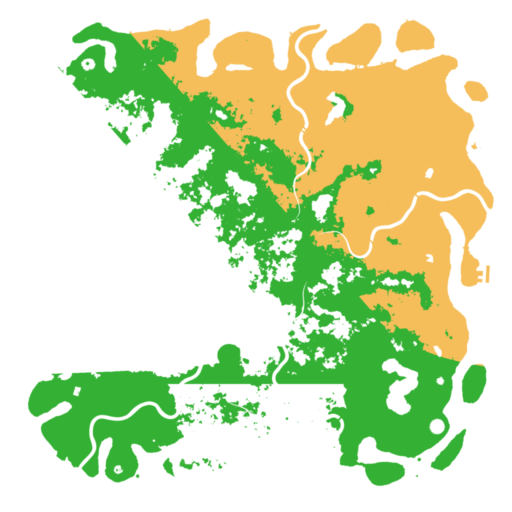 Biome Rust Map: Procedural Map, Size: 6000, Seed: 360573548