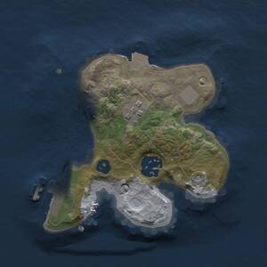 Thumbnail Rust Map: Procedural Map, Size: 1850, Seed: 958864458, 4 Monuments