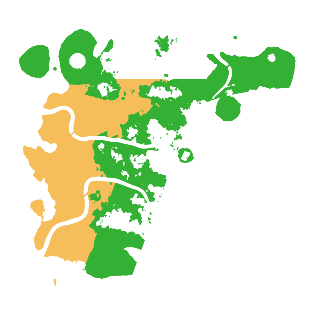 Biome Rust Map: Procedural Map, Size: 3500, Seed: 864878882