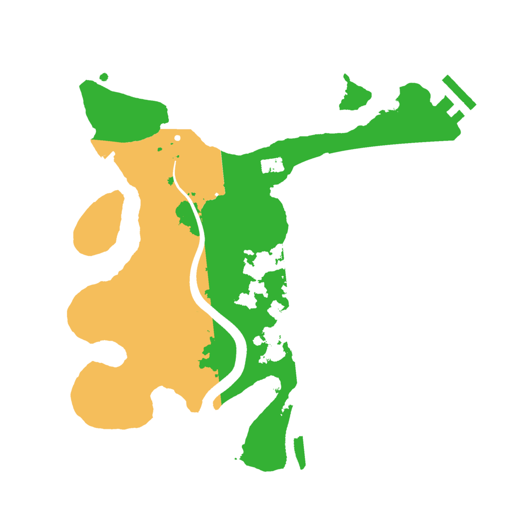 Biome Rust Map: Procedural Map, Size: 2500, Seed: 2041916279