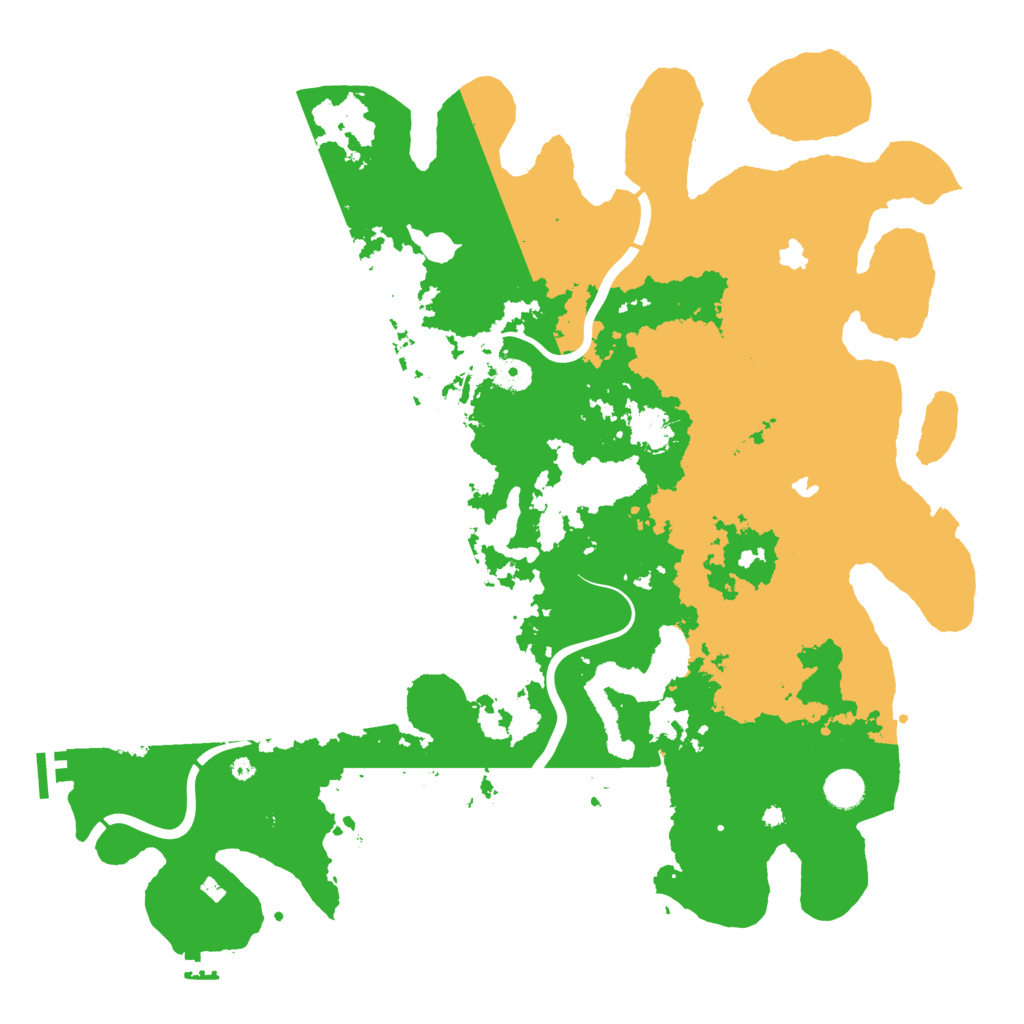 Biome Rust Map: Procedural Map, Size: 4500, Seed: 1950577515