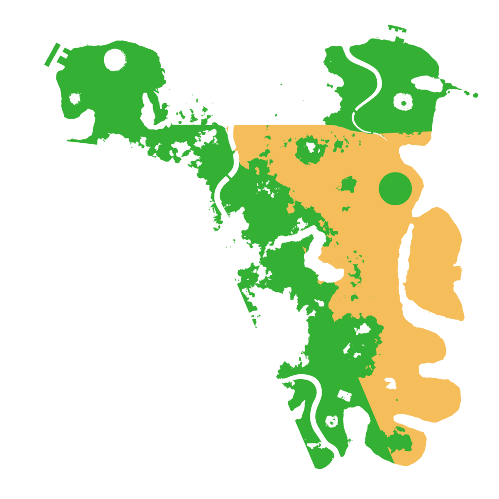 Biome Rust Map: Procedural Map, Size: 4000, Seed: 2006356368