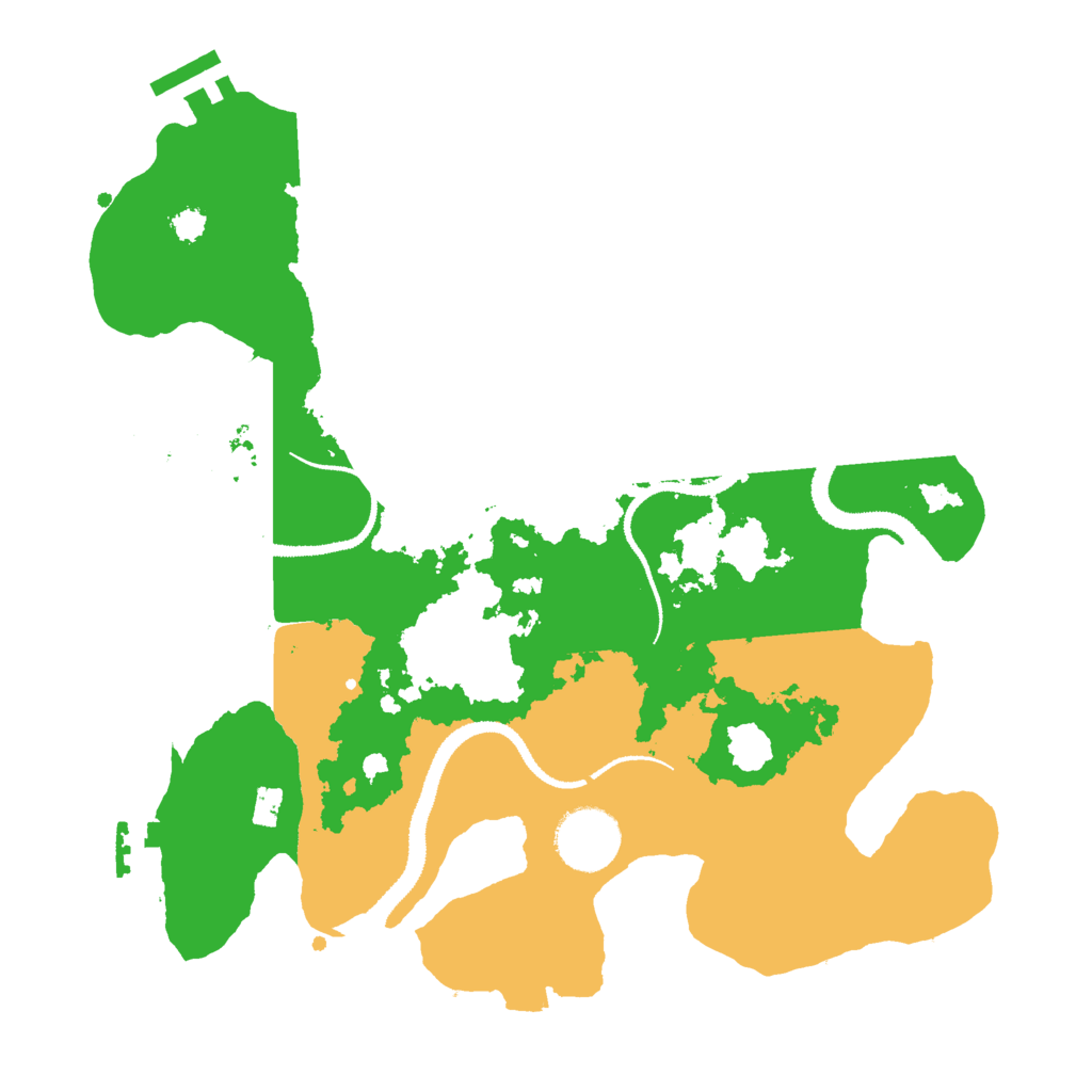 Biome Rust Map: Procedural Map, Size: 3000, Seed: 80455645