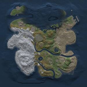 Thumbnail Rust Map: Procedural Map, Size: 3000, Seed: 22978, 11 Monuments
