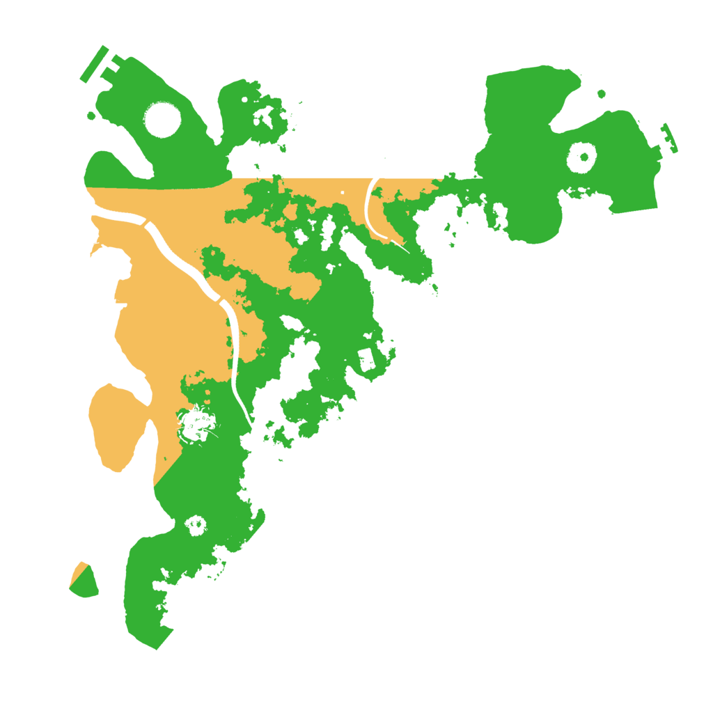 Biome Rust Map: Procedural Map, Size: 3500, Seed: 260811