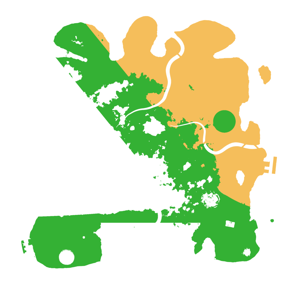 Biome Rust Map: Procedural Map, Size: 3500, Seed: 1887690305