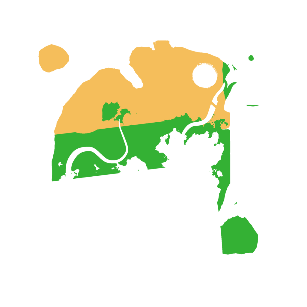 Biome Rust Map: Procedural Map, Size: 2230, Seed: 43527582
