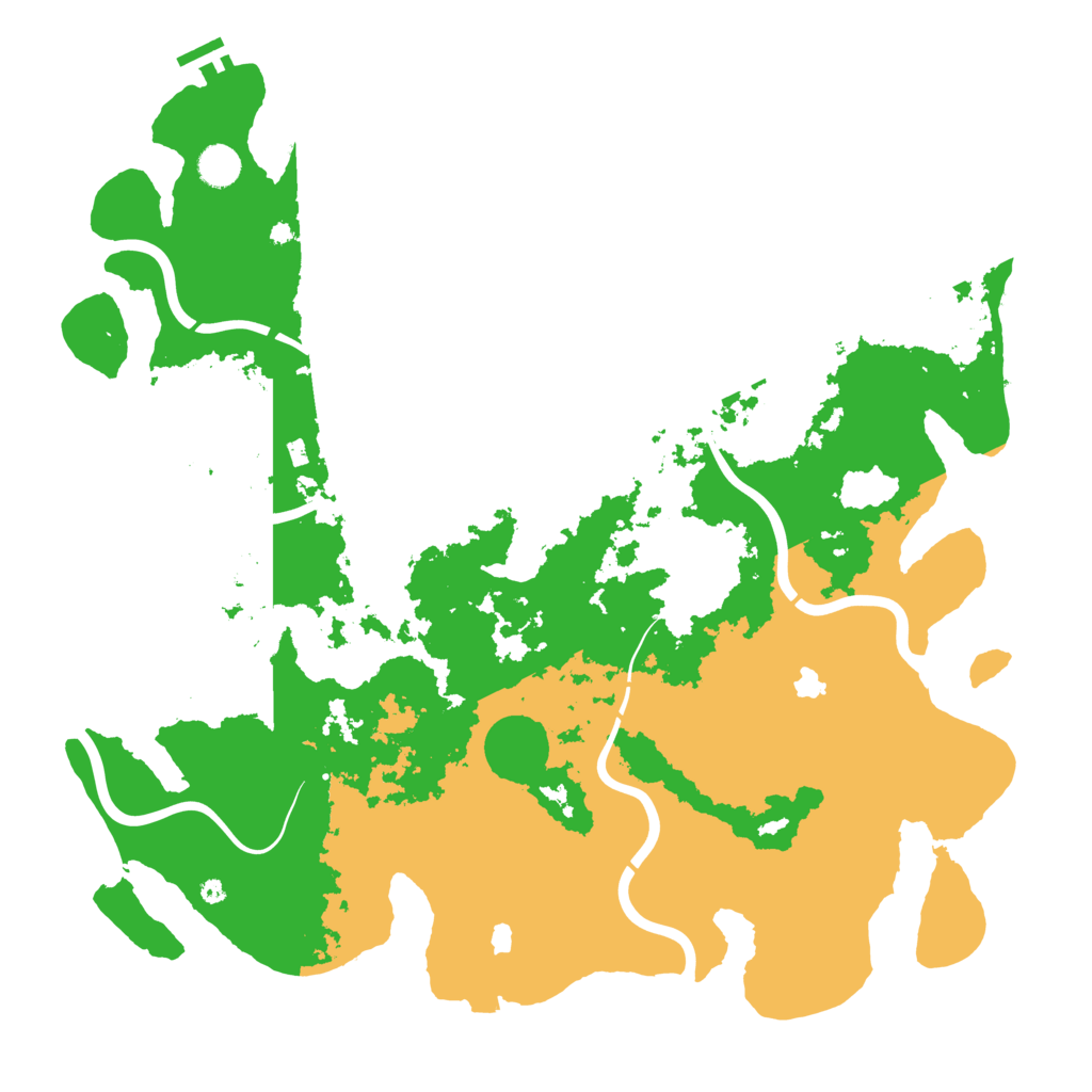 Biome Rust Map: Procedural Map, Size: 4500, Seed: 572628617