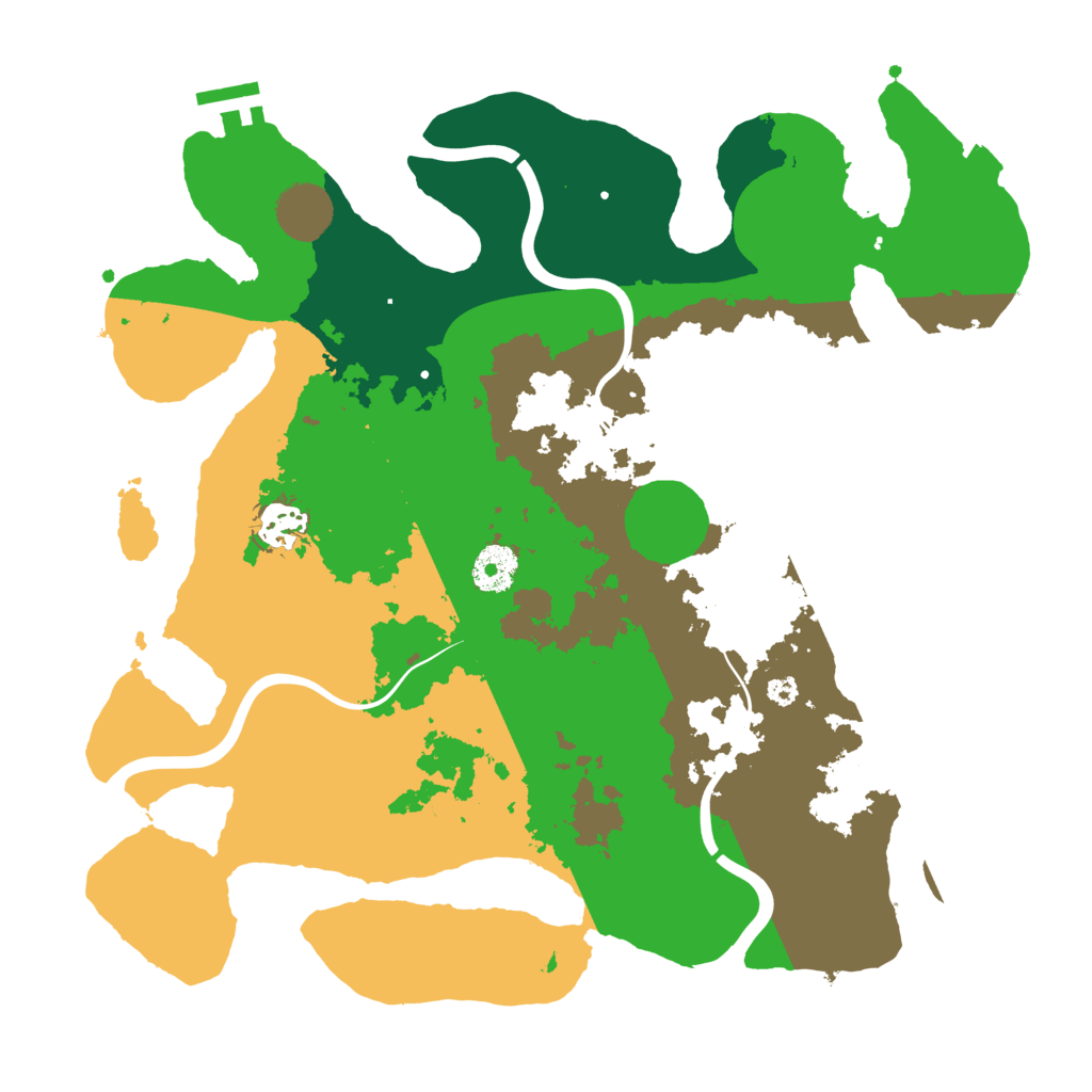 Biome Rust Map: Procedural Map, Size: 3500, Seed: 1427959313