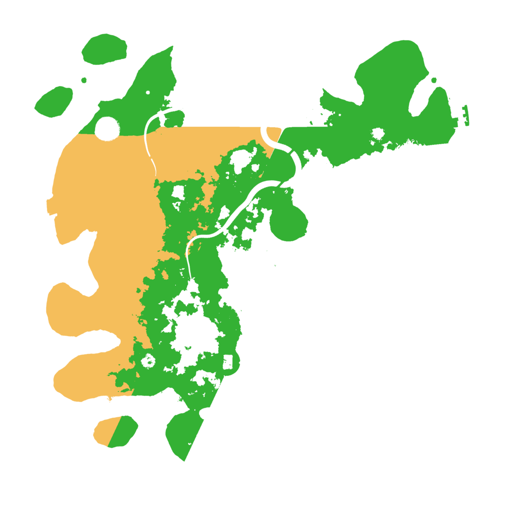 Biome Rust Map: Procedural Map, Size: 3700, Seed: 611780466