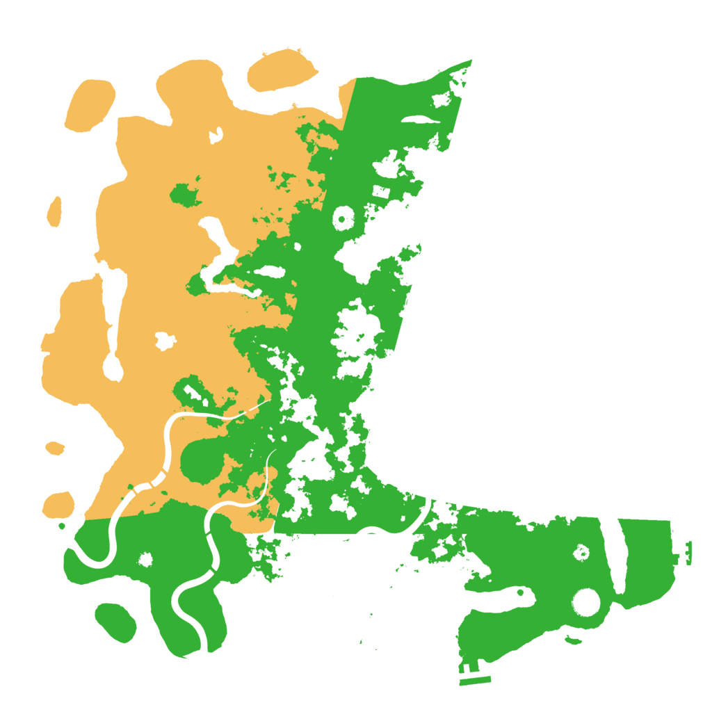 Biome Rust Map: Procedural Map, Size: 4500, Seed: 305338731