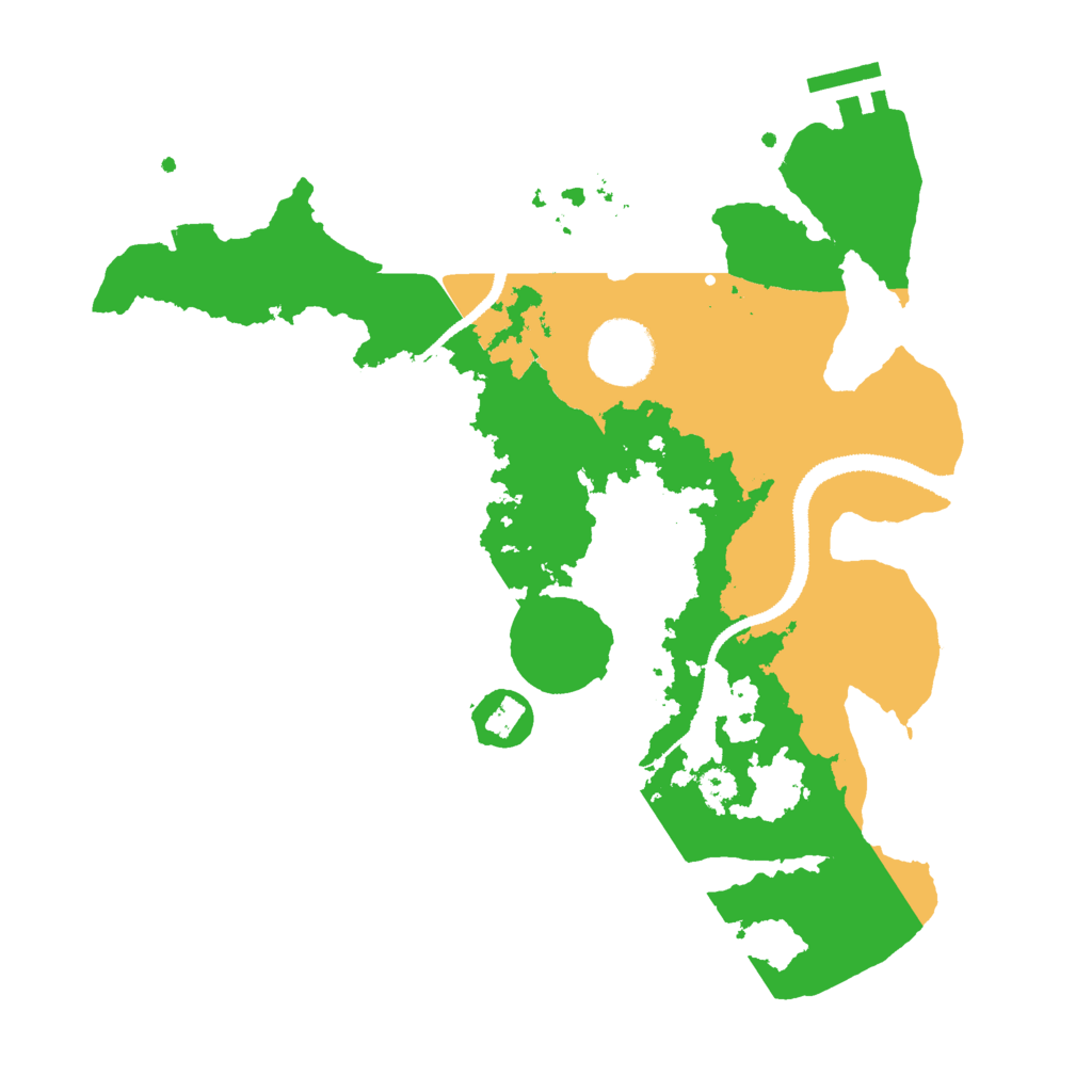 Biome Rust Map: Procedural Map, Size: 3000, Seed: 4857