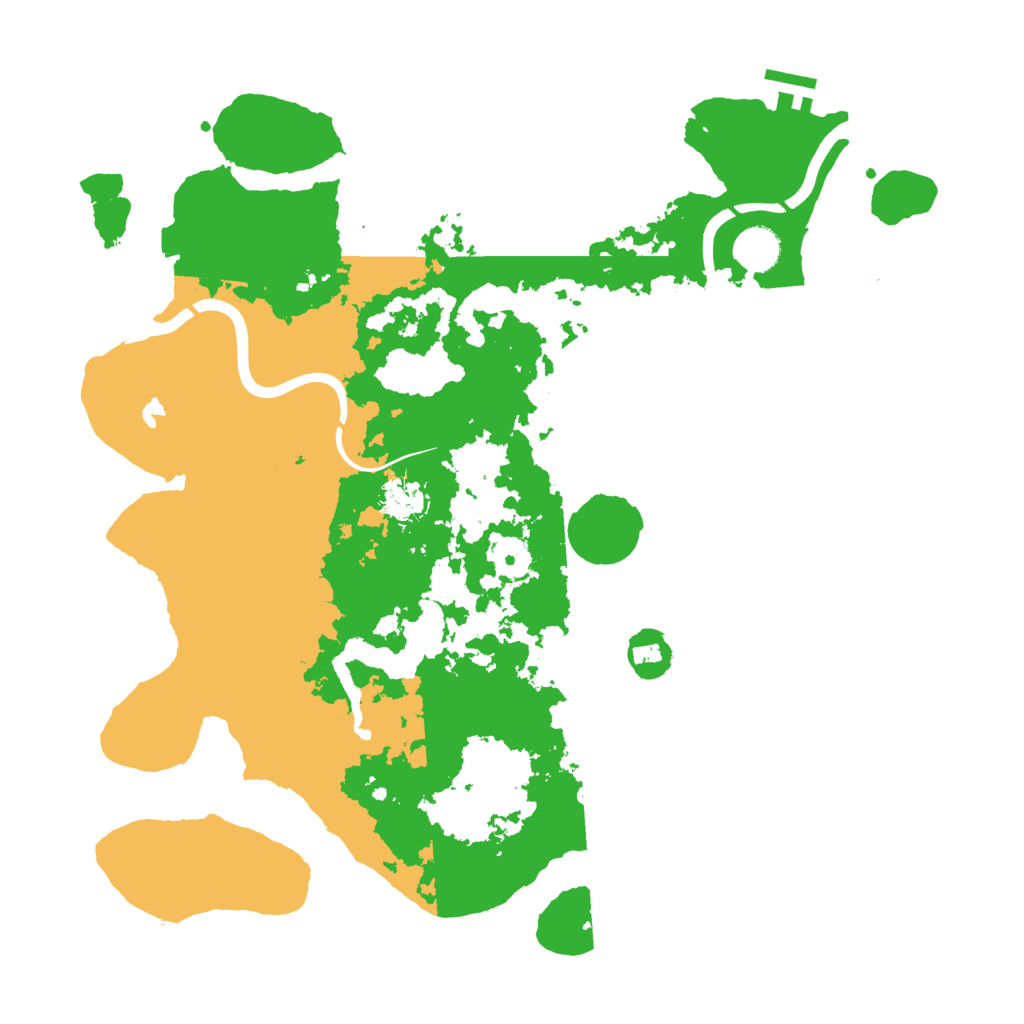 Biome Rust Map: Procedural Map, Size: 4000, Seed: 24492