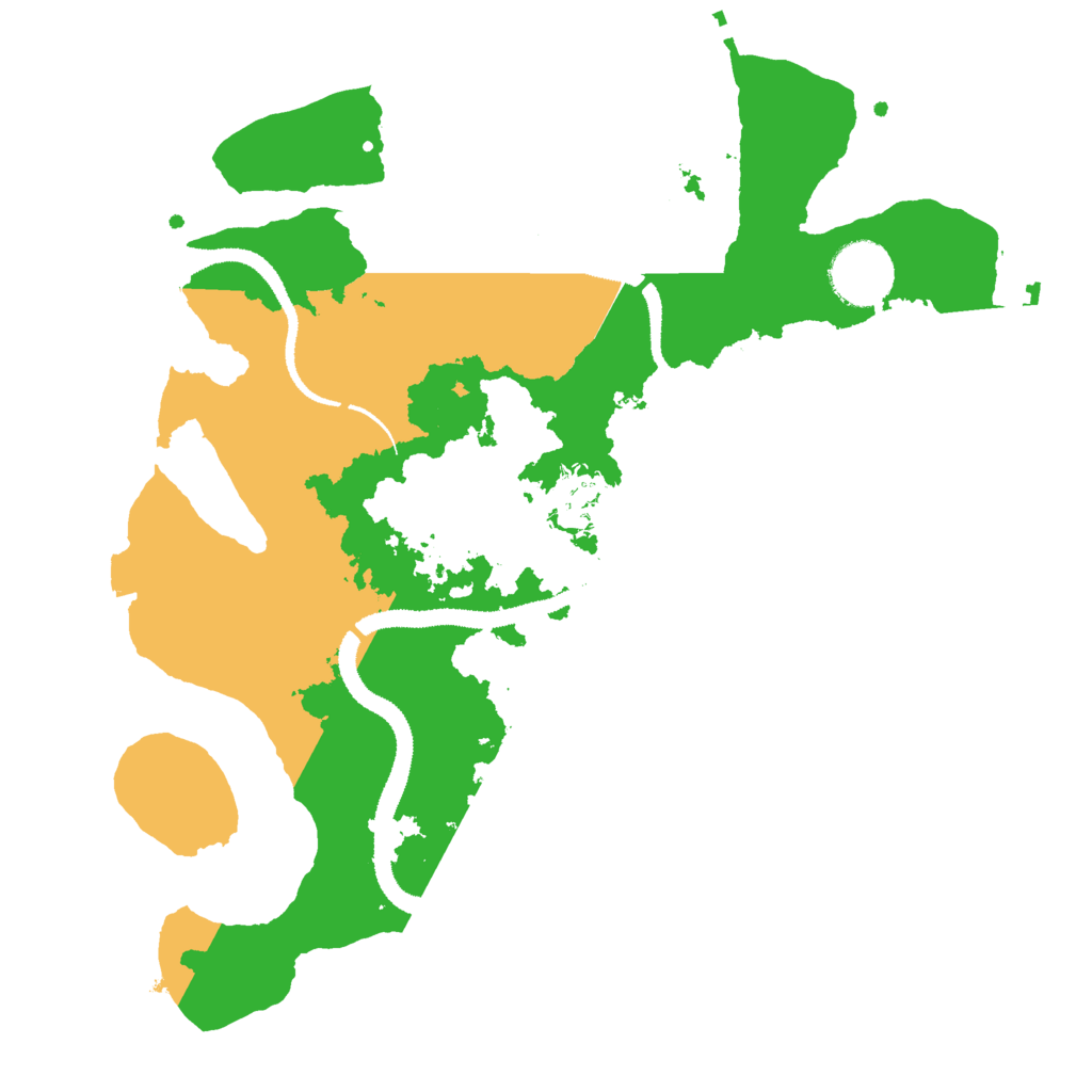 Biome Rust Map: Procedural Map, Size: 3000, Seed: 18336