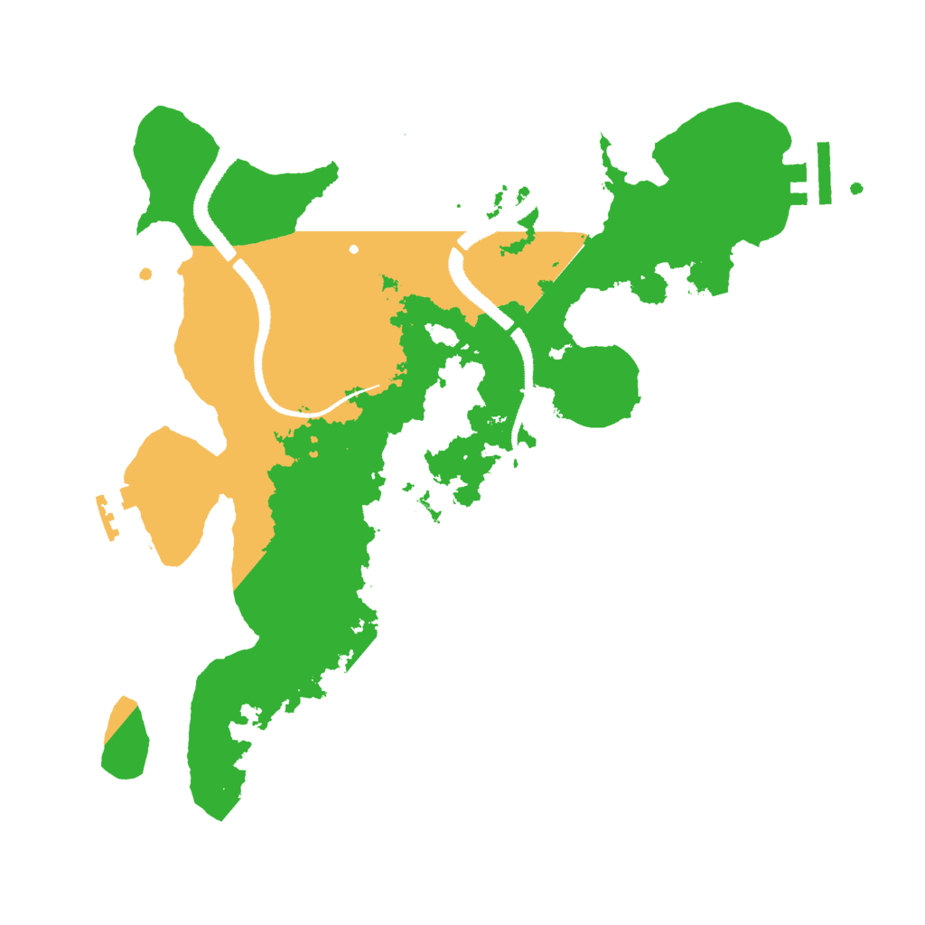 Biome Rust Map: Procedural Map, Size: 3000, Seed: 260811