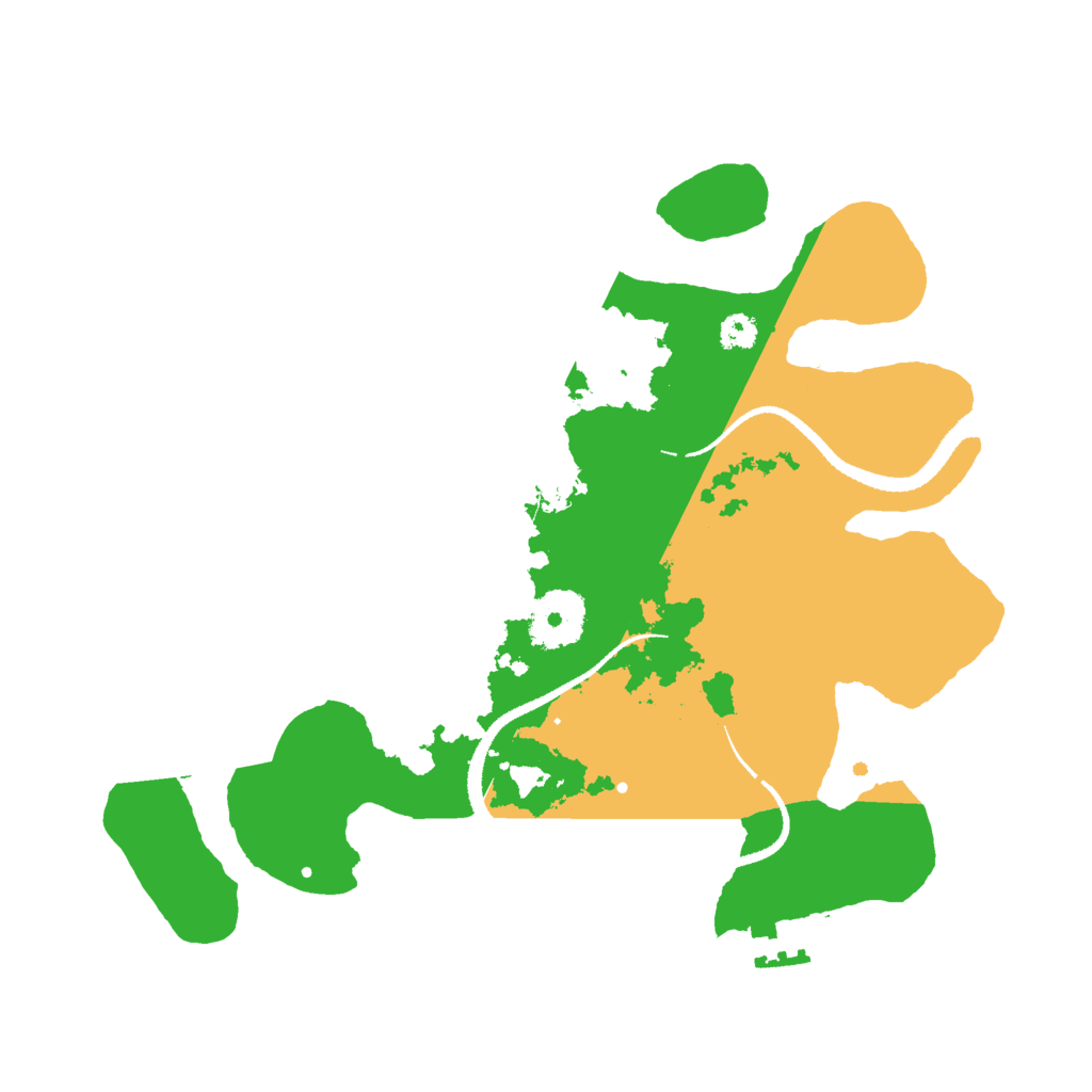 Biome Rust Map: Procedural Map, Size: 3000, Seed: 625958253