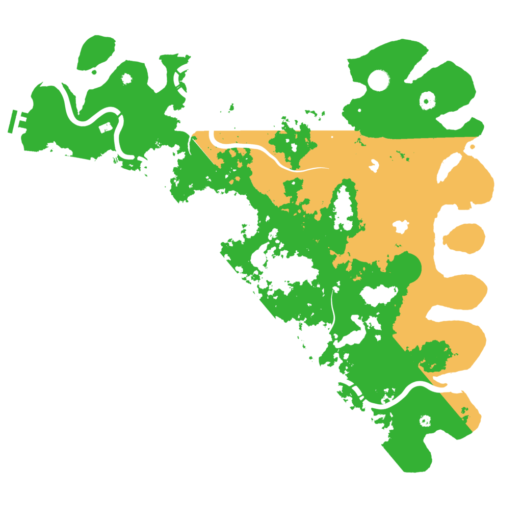Biome Rust Map: Procedural Map, Size: 4500, Seed: 750722565