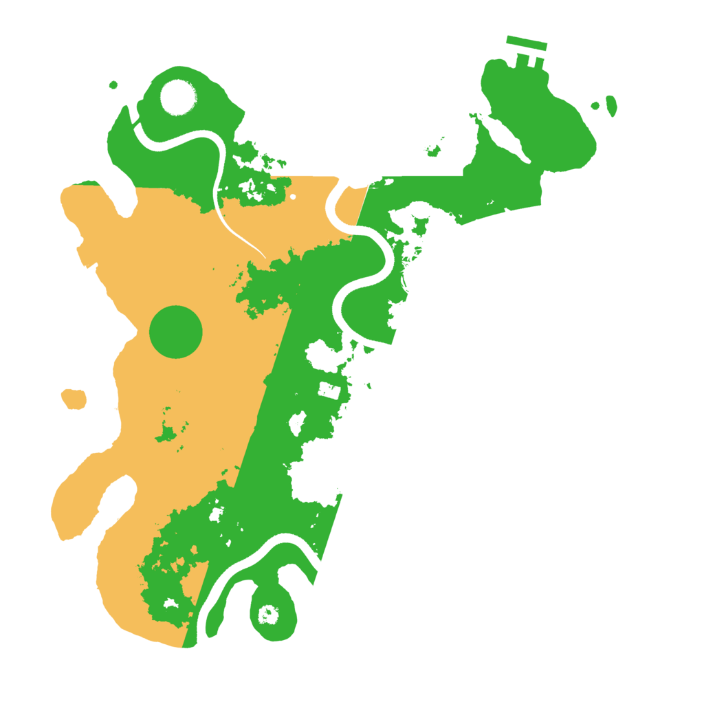 Biome Rust Map: Procedural Map, Size: 3500, Seed: 1768105313